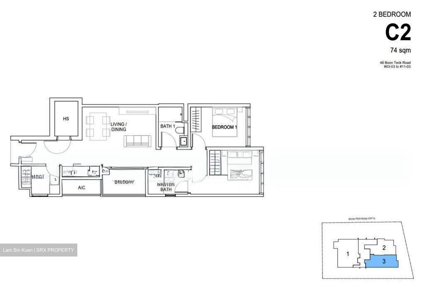 The Bronze (D12), Apartment #634712351